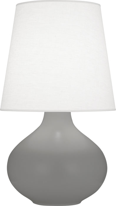 Robert Abbey MST99 One Light Table Lamp, Matte Smoky Taupe Glazed Ceramic
