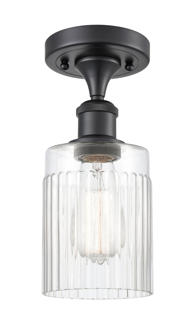Innovations 516-1C-BK-G342-LED LED Semi-Flush Mount, Matte Black