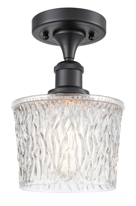 Innovations 516-1C-BK-G402-LED LED Semi-Flush Mount, Matte Black