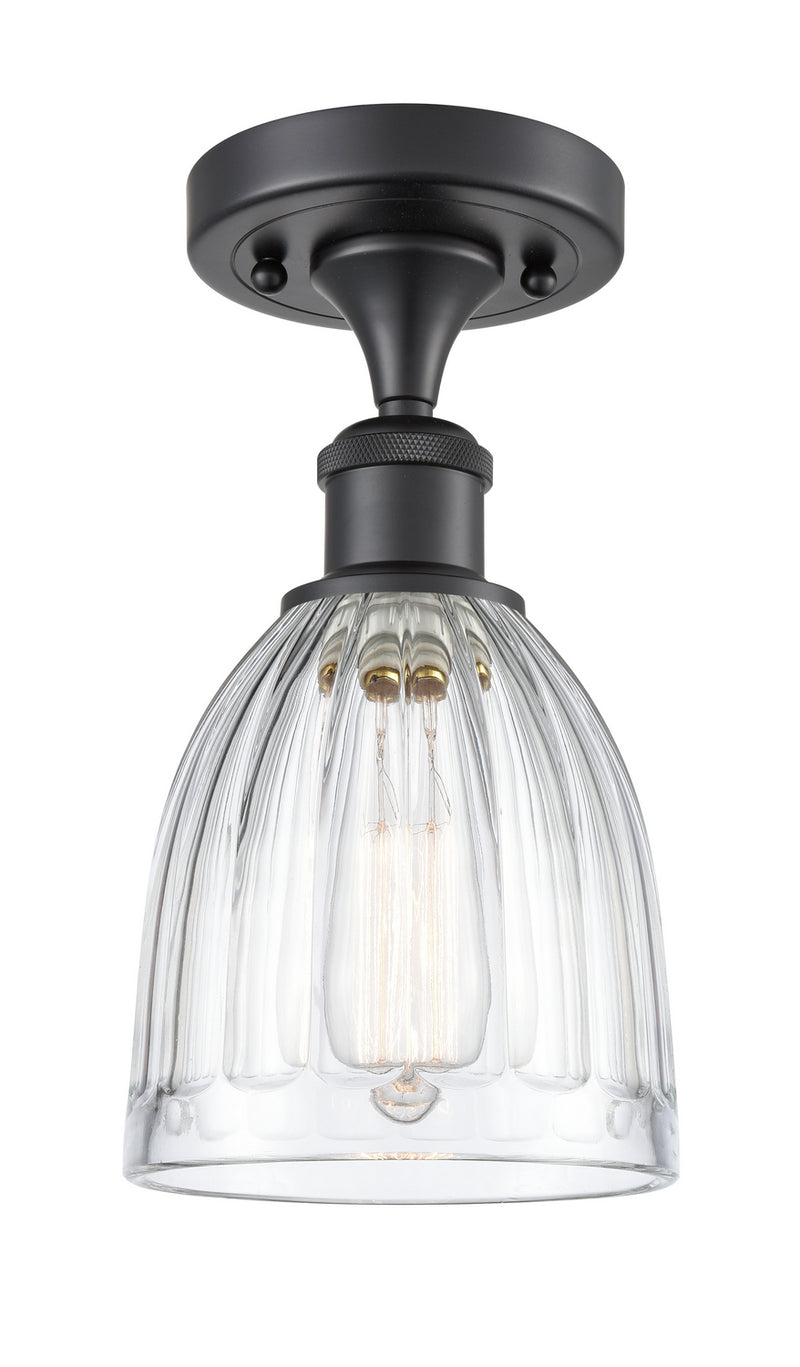 Innovations 516-1C-BK-G442-LED LED Semi-Flush Mount, Matte Black