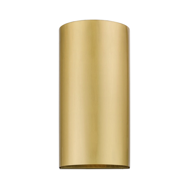 Livex Lighting 22062-32 One Light Outdoor Wall Sconce, Satin Gold