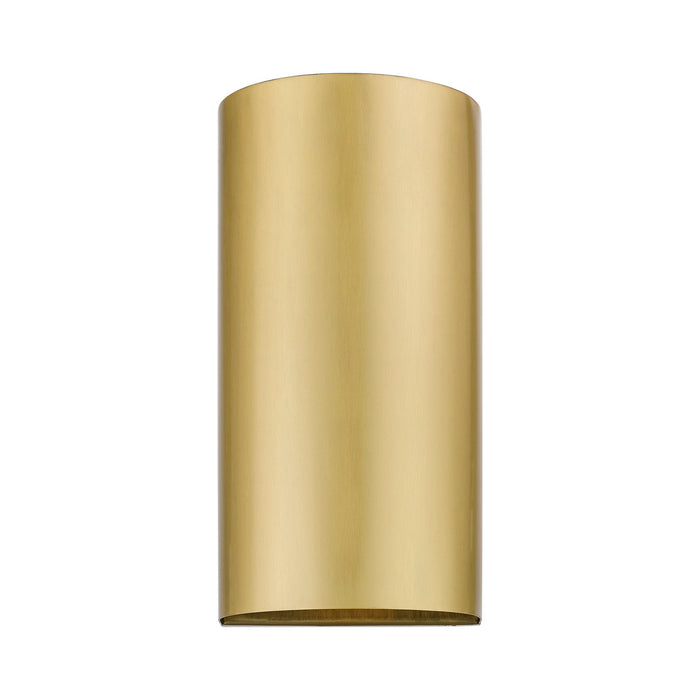 Livex Lighting 22062-32 One Light Outdoor Wall Sconce, Satin Gold