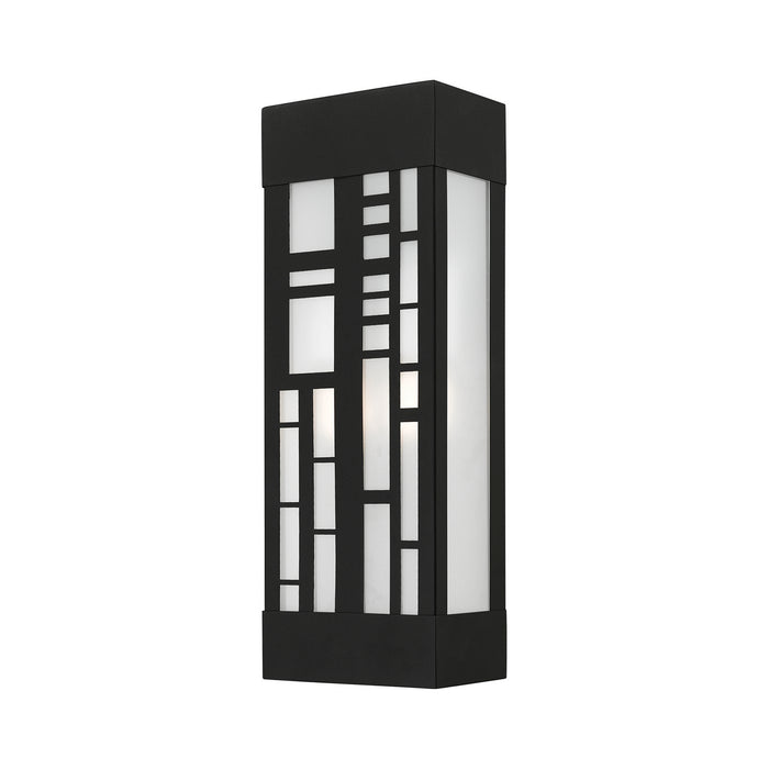 Livex Lighting 22972-14 Two Light Outdoor Wall Sconce, Textured Black