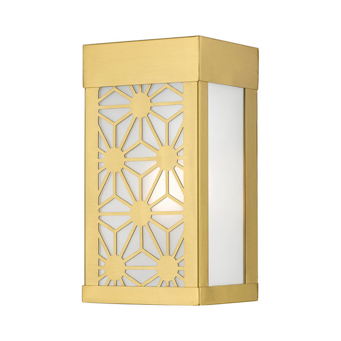 Livex Lighting 24321-32 One Light Outdoor Wall Sconce, Satin Gold