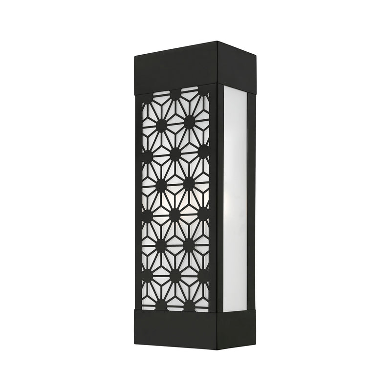 Livex Lighting 24322-04 Two Light Outdoor Wall Sconce, Black