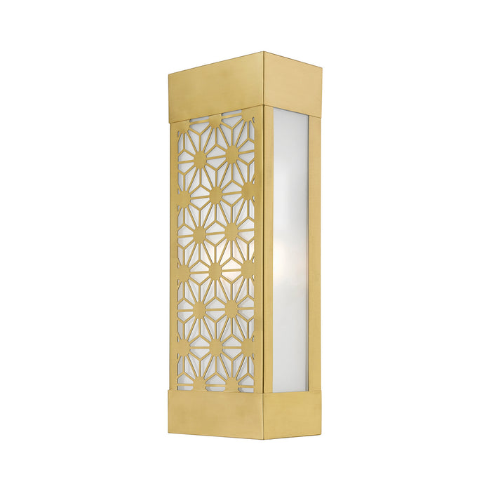 Livex Lighting 24322-32 Two Light Outdoor Wall Sconce, Satin Gold