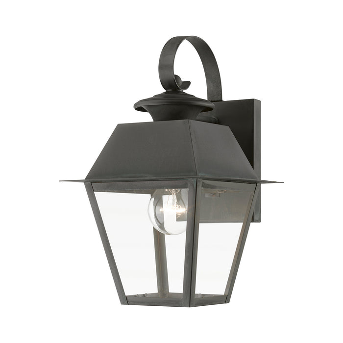 Livex Lighting 27212-61 One Light Outdoor Wall Lantern, Charcoal