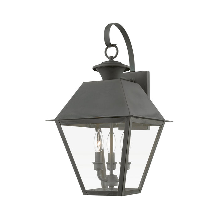 Livex Lighting 27218-61 Three Light Outdoor Wall Lantern, Charcoal