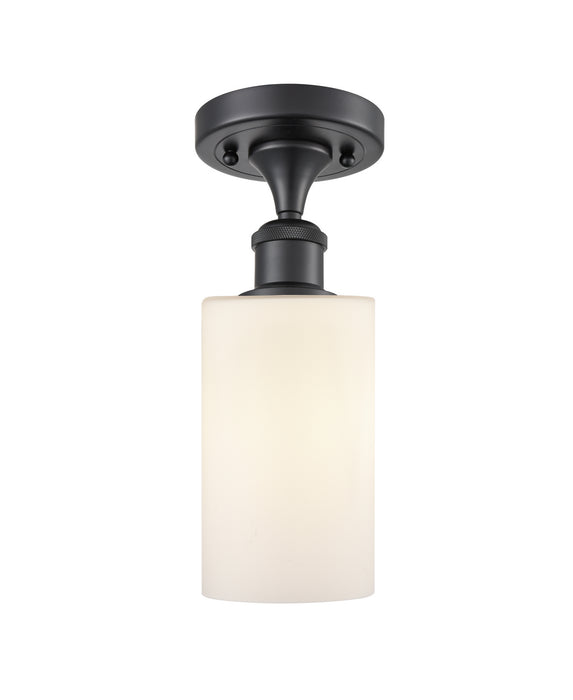 Innovations 516-1C-BK-G801-LED LED Semi-Flush Mount, Matte Black