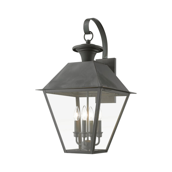 Livex Lighting 27222-61 Four Light Outdoor Wall Lantern, Charcoal