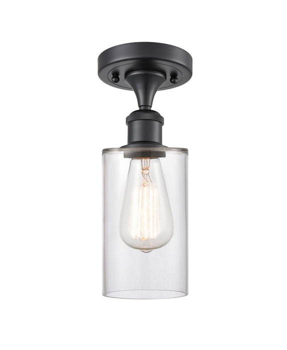 Innovations 516-1C-BK-G802-LED LED Semi-Flush Mount, Matte Black