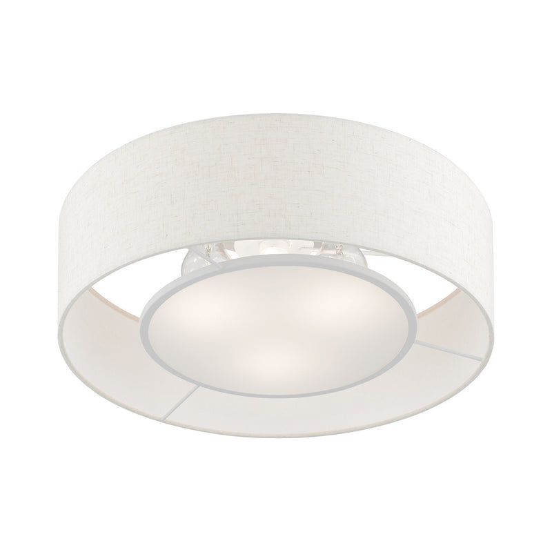 Livex Lighting 40143-92 Three Light Semi-Flush Mount, English Bronze