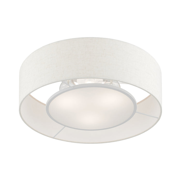 Livex Lighting 40143-92 Three Light Semi-Flush Mount, English Bronze