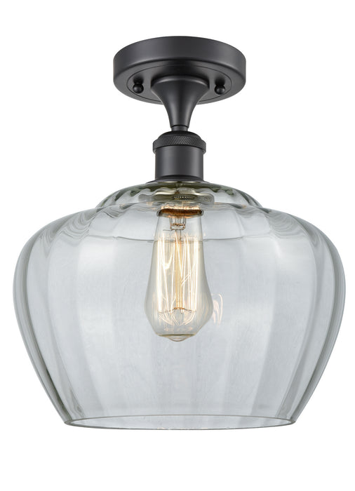 Innovations 516-1C-BK-G92-L One Light Semi-Flush Mount, Matte Black