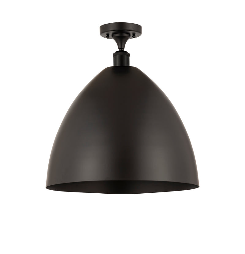 Innovations 516-1C-BK-MBD-16-BK One Light Semi-Flush Mount, Matte Black