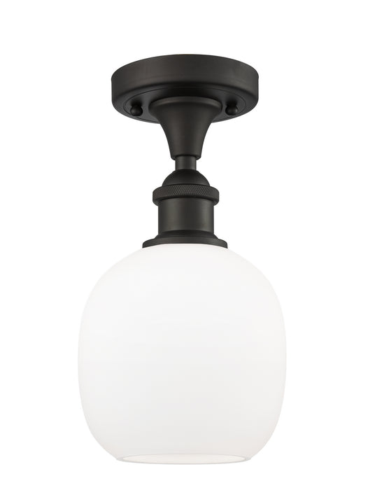 Innovations 516-1C-OB-G101 One Light Semi-Flush Mount, Oil Rubbed Bronze