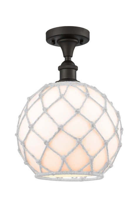 Innovations 516-1C-OB-G121-10RW One Light Semi-Flush Mount, Oil Rubbed Bronze