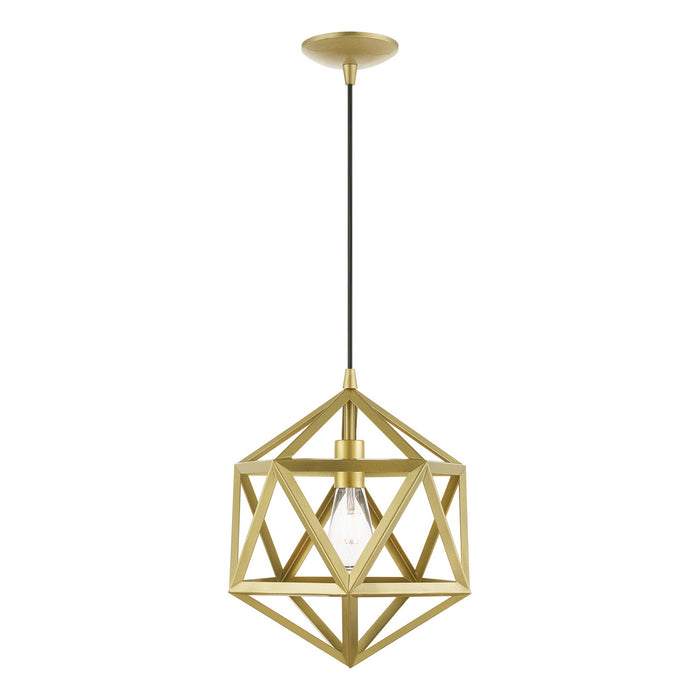Livex Lighting 41328-33 One Light Pendant, Soft Gold