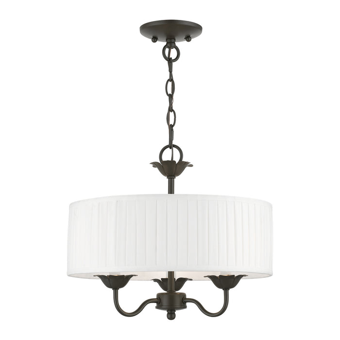 Livex Lighting 41773-92 Three Light Pendant, English Bronze
