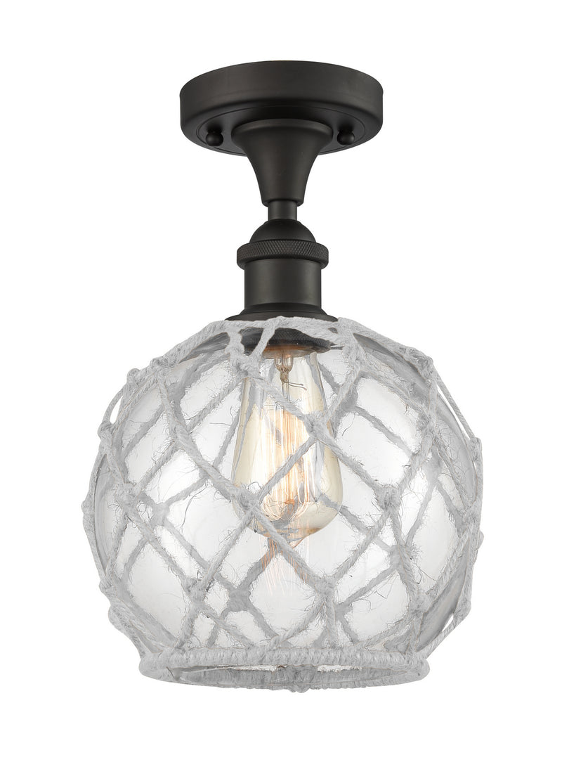 Innovations 516-1C-OB-G122-8RW One Light Semi-Flush Mount, Oil Rubbed Bronze