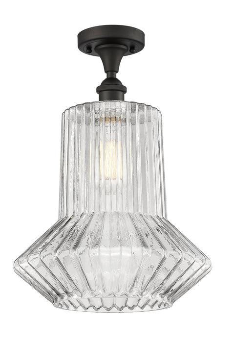 Innovations 516-1C-OB-G212 One Light Semi-Flush Mount, Oil Rubbed Bronze