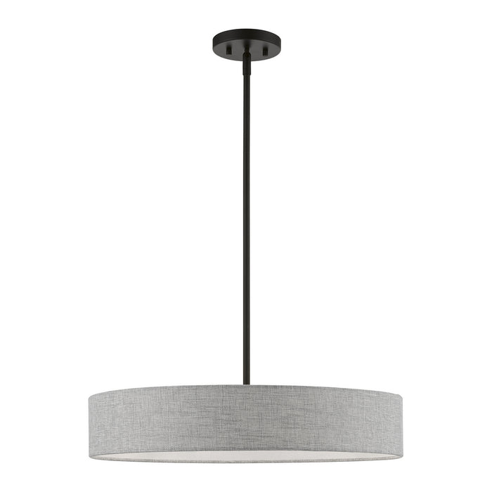 Livex Lighting 46144-04 Four Light Pendant, Black