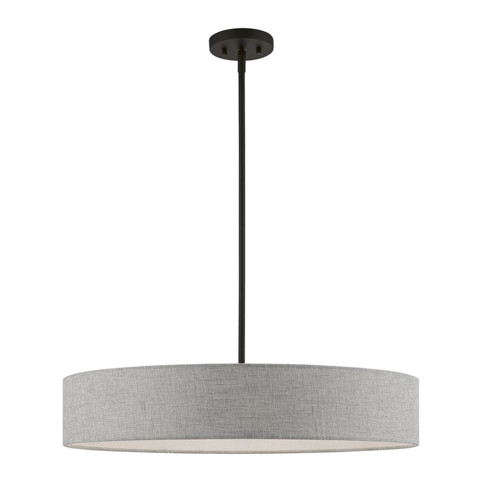 Livex Lighting 46145-04 Five Light Pendant, Black