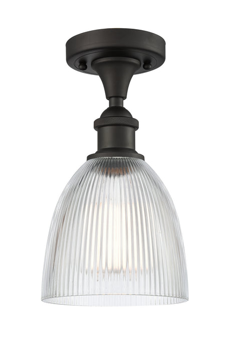 Innovations 516-1C-OB-G382 One Light Semi-Flush Mount, Oil Rubbed Bronze