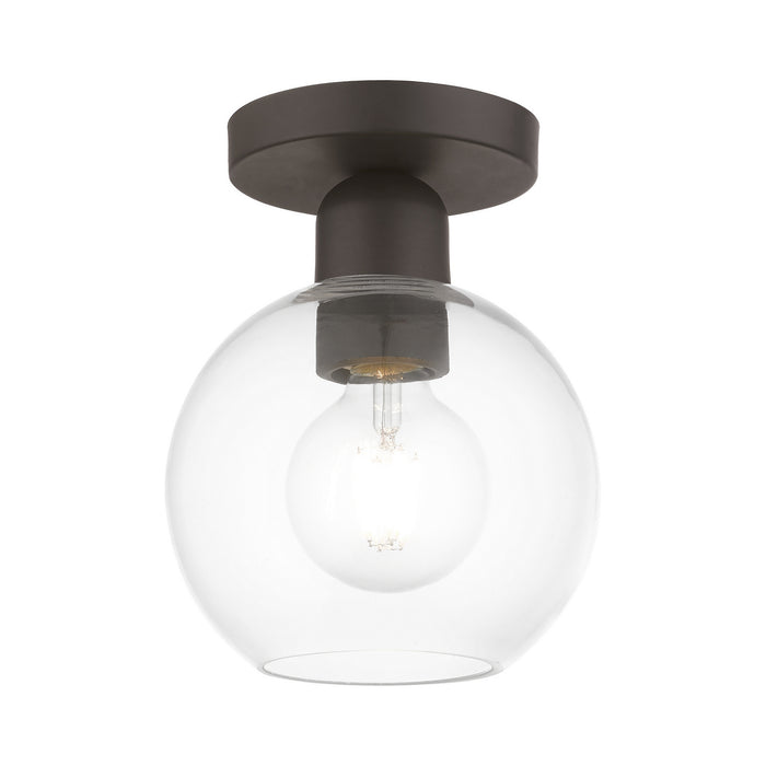 Livex Lighting 48977-07 One Light Semi-Flush Mount, Bronze