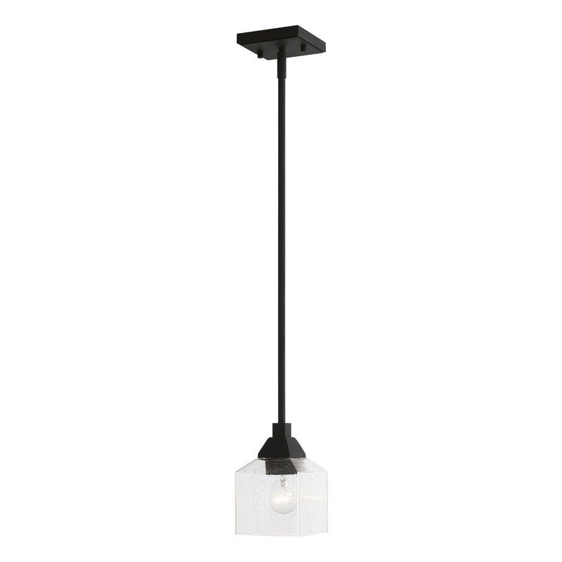 Livex Lighting 49761-04 One Light Mini Pendant, Black
