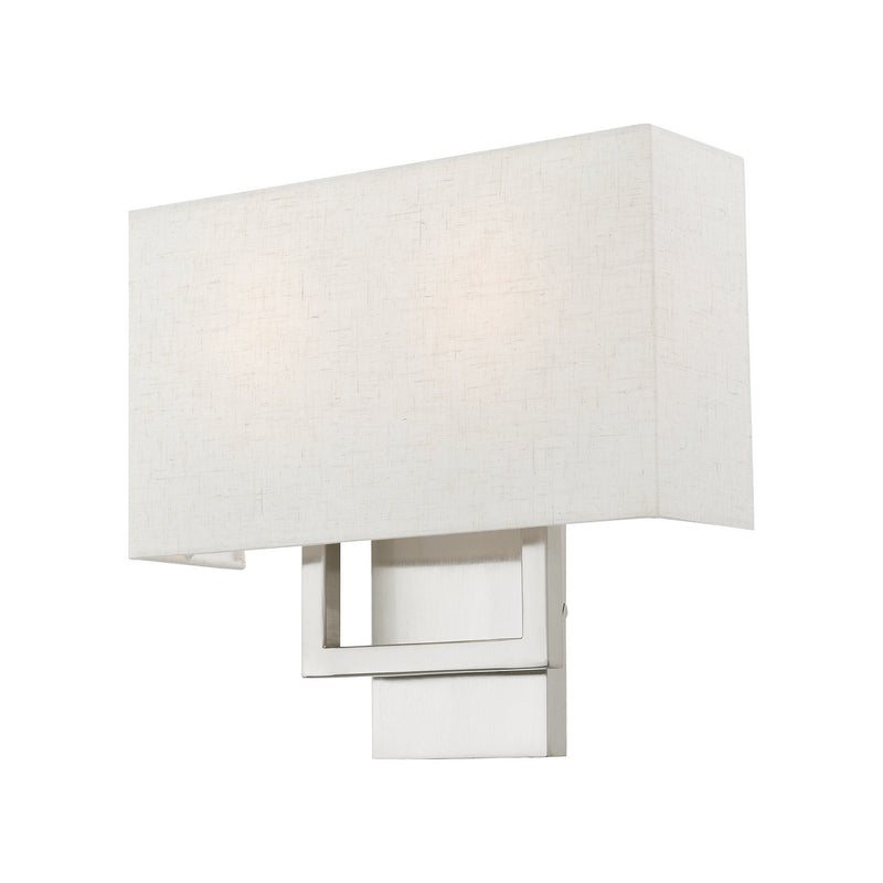 Livex Lighting 50994-91 Two Light Wall Sconce, Brushed Nickel