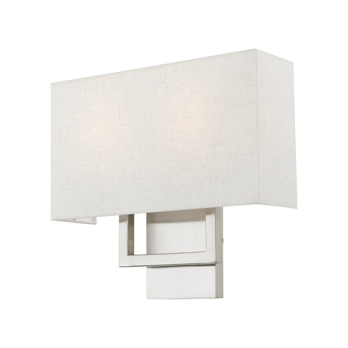 Livex Lighting 50994-91 Two Light Wall Sconce, Brushed Nickel