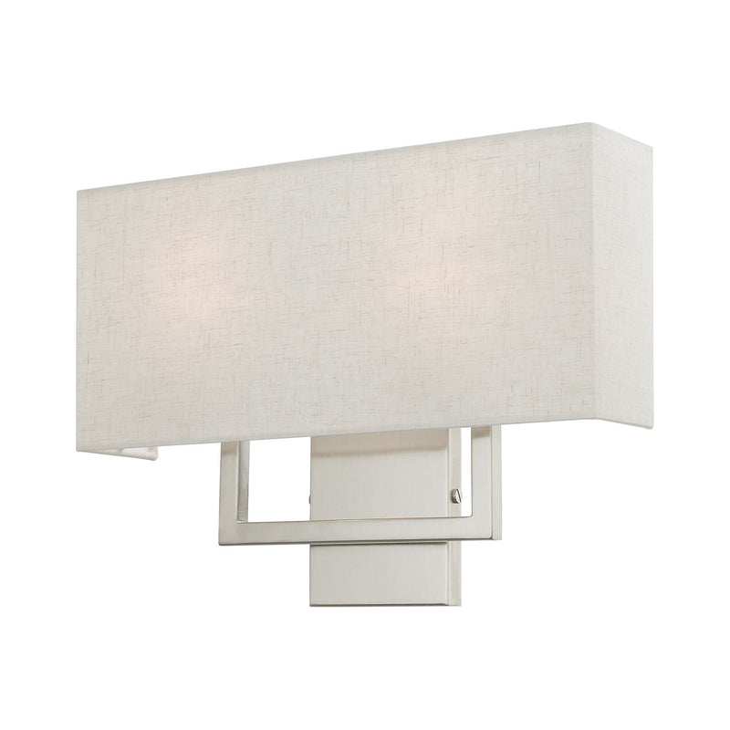 Livex Lighting 50995-91 Two Light Wall Sconce, Brushed Nickel
