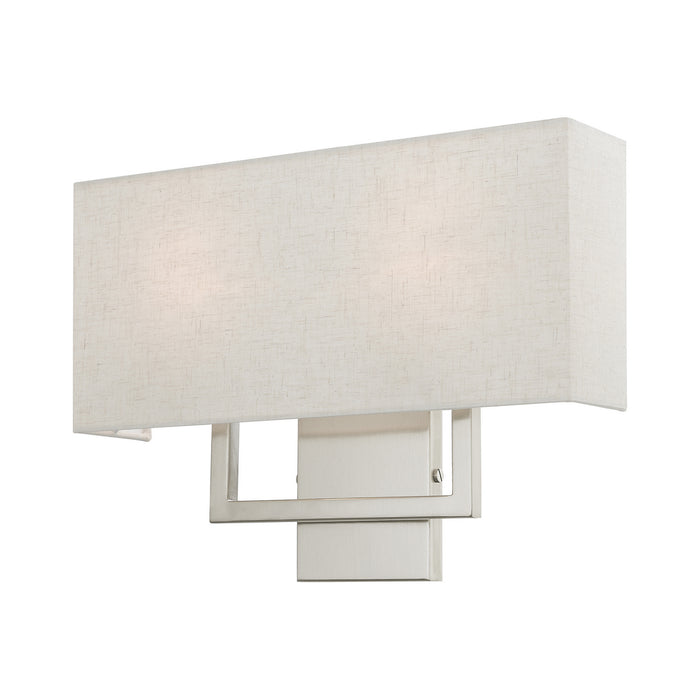 Livex Lighting 50995-91 Two Light Wall Sconce, Brushed Nickel