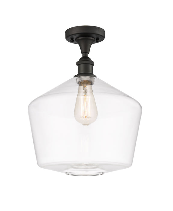 Innovations 516-1C-OB-G652-12-LED LED Semi-Flush Mount, Oil Rubbed Bronze