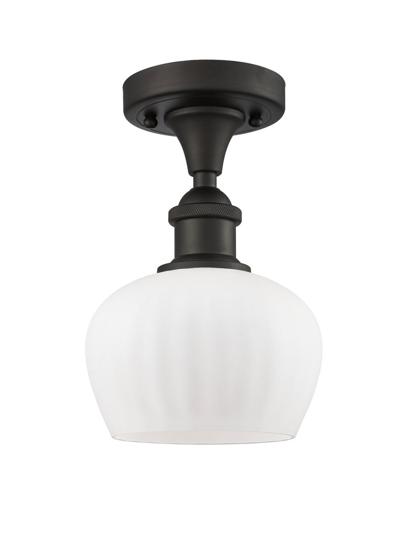 Innovations 516-1C-OB-G91 One Light Semi-Flush Mount, Oil Rubbed Bronze