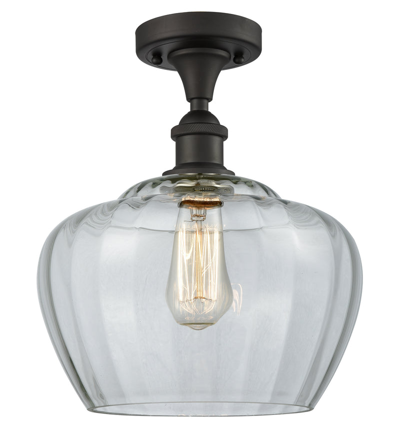 Innovations 516-1C-OB-G92-L One Light Semi-Flush Mount, Oil Rubbed Bronze