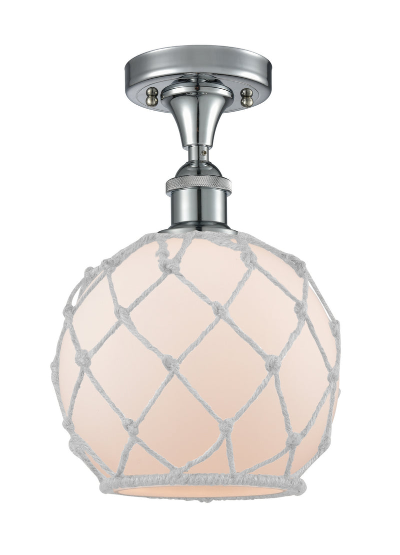 Innovations 516-1C-PC-G121-8RW-LED LED Semi-Flush Mount, Polished Chrome