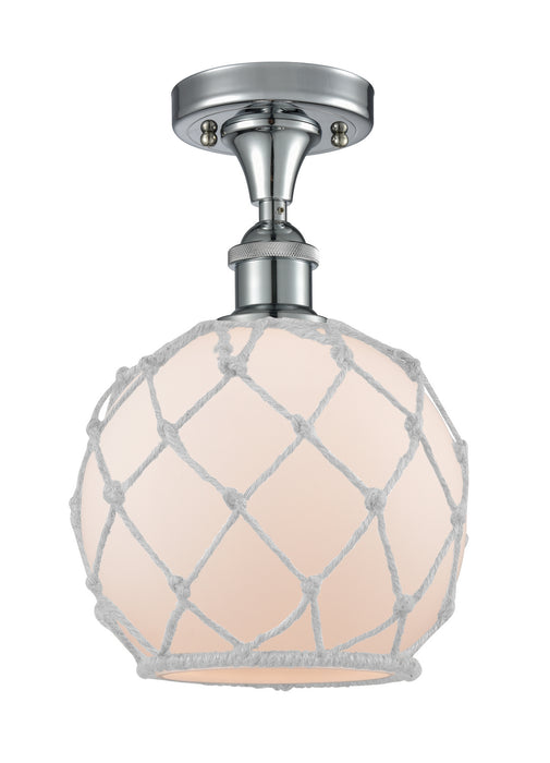 Innovations 516-1C-PC-G121-8RW-LED LED Semi-Flush Mount, Polished Chrome