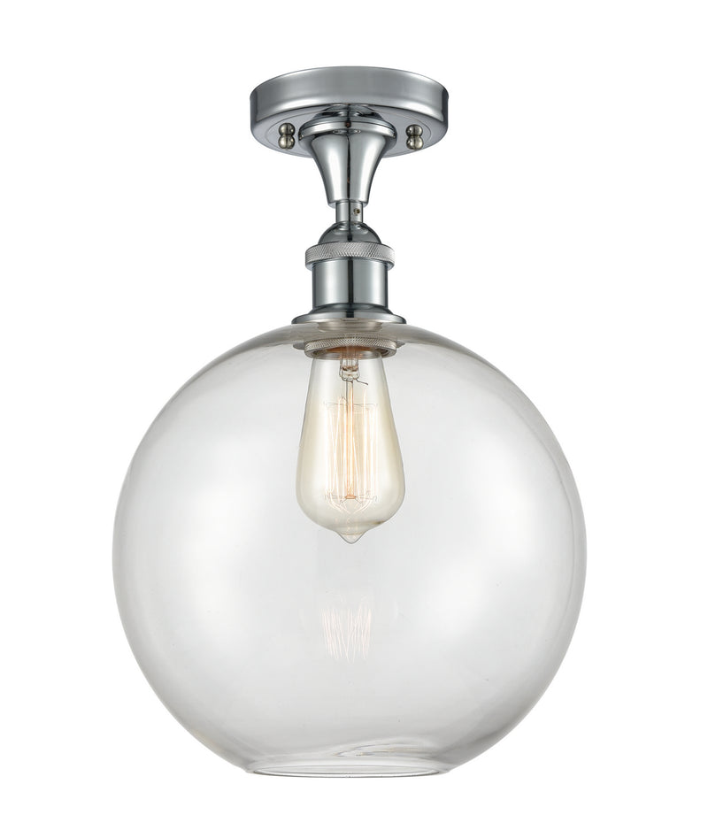 Innovations 516-1C-PC-G122-10-LED LED Semi-Flush Mount, Polished Chrome