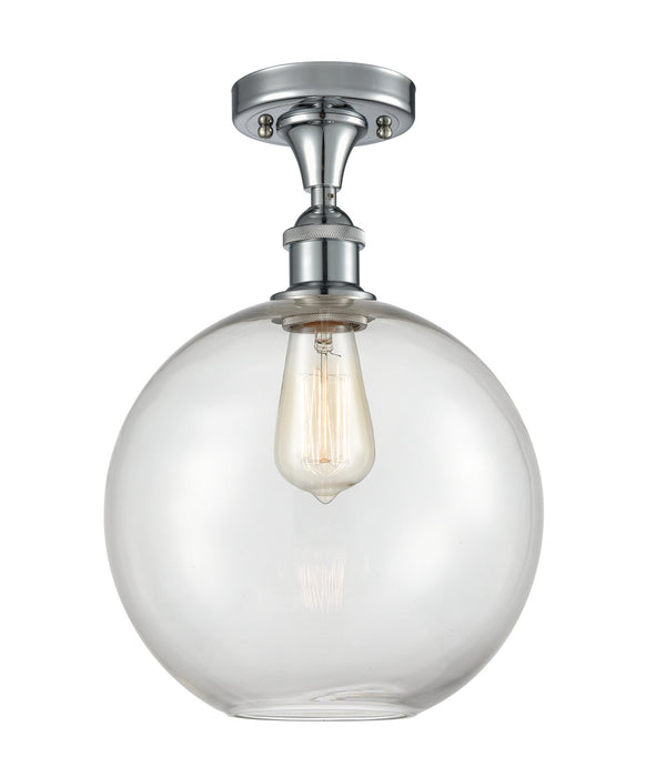 Innovations 516-1C-PC-G122-10-LED LED Semi-Flush Mount, Polished Chrome