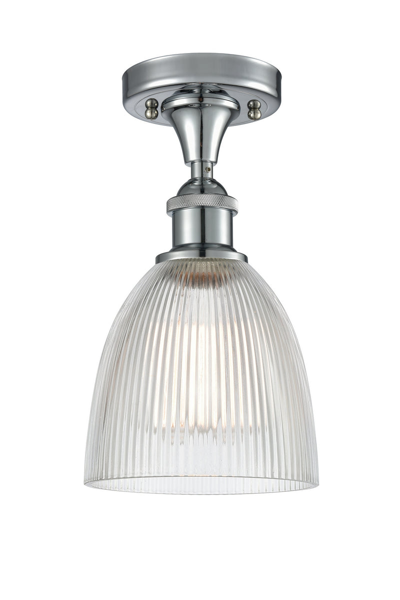 Innovations 516-1C-PC-G382 One Light Semi-Flush Mount, Polished Chrome