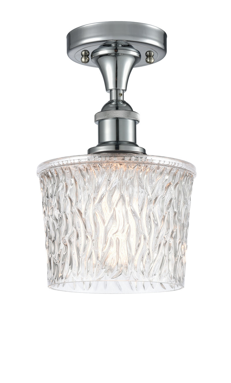 Innovations 516-1C-PC-G402 One Light Semi-Flush Mount, Polished Chrome