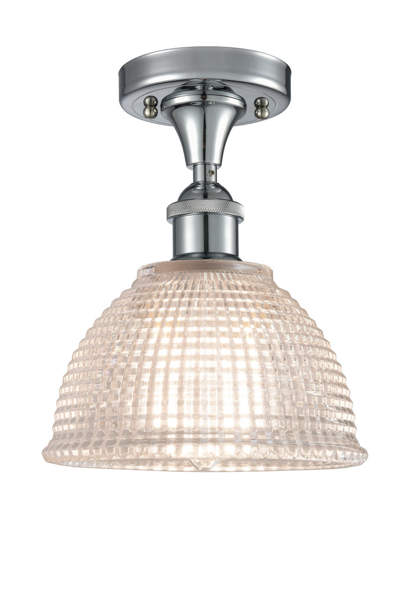 Innovations 516-1C-PC-G422 One Light Semi-Flush Mount, Polished Chrome