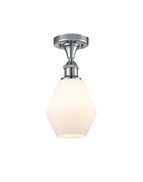 Innovations 516-1C-PC-G651-6 One Light Semi-Flush Mount, Polished Chrome