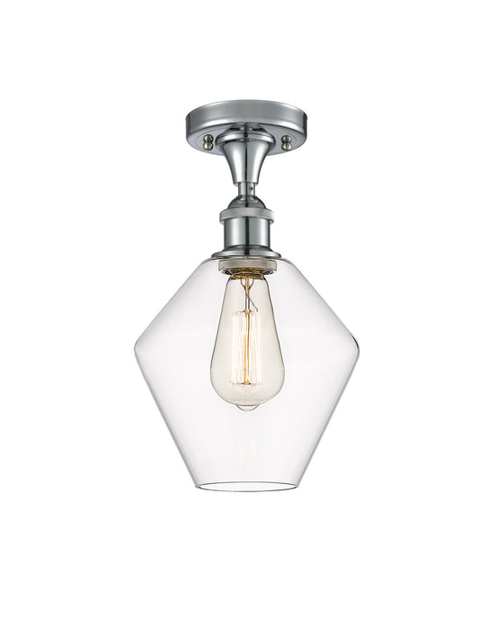 Innovations 516-1C-PC-G652-8 One Light Semi-Flush Mount, Polished Chrome