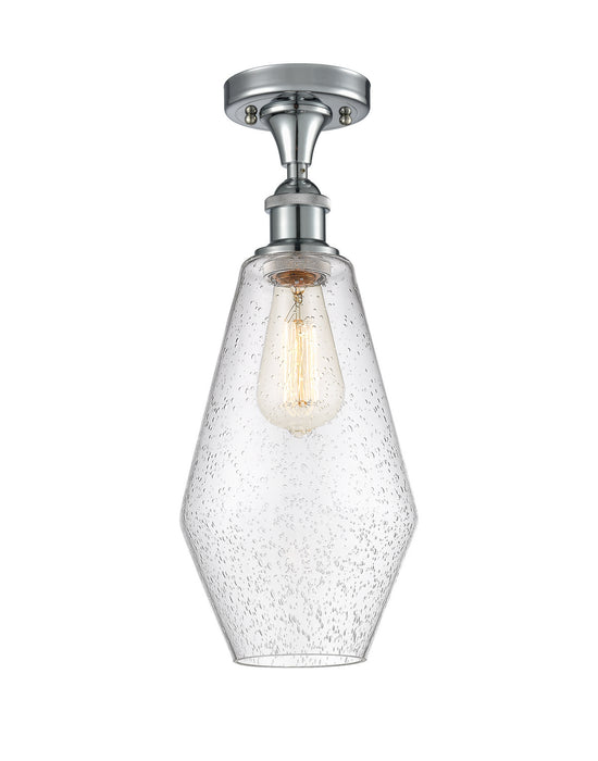 Innovations 516-1C-PC-G654-7 One Light Semi-Flush Mount, Polished Chrome