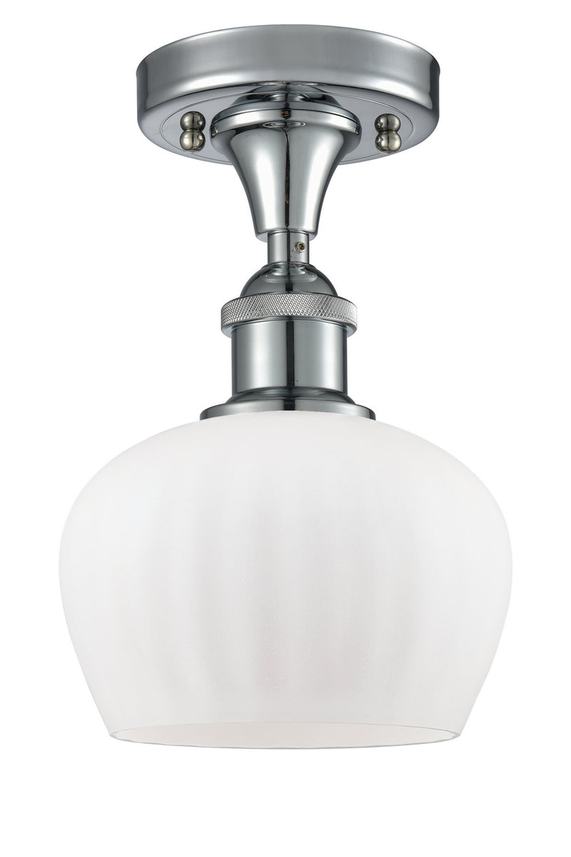 Innovations 516-1C-PC-G91 One Light Semi-Flush Mount, Polished Chrome