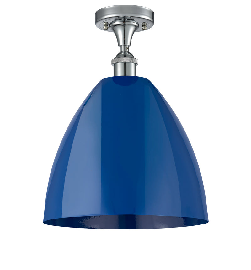 Innovations 516-1C-PC-MBD-12-BL One Light Semi-Flush Mount, Polished Chrome