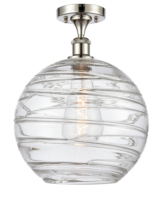 Innovations 516-1C-PN-G1213-12-LED LED Semi-Flush Mount, Polished Nickel